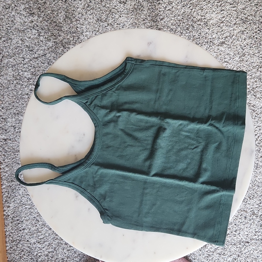 ARQ crop tank in fern, size S